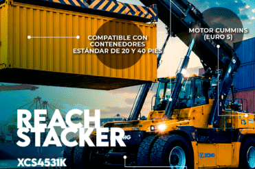 Banner mobile maquinaria reach stacker XCS4531K